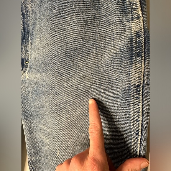 VINTAGE Lee Jeans Size 15 USA MADE Mom High Rise Faded Broken In Patina - Picture 7 of 16